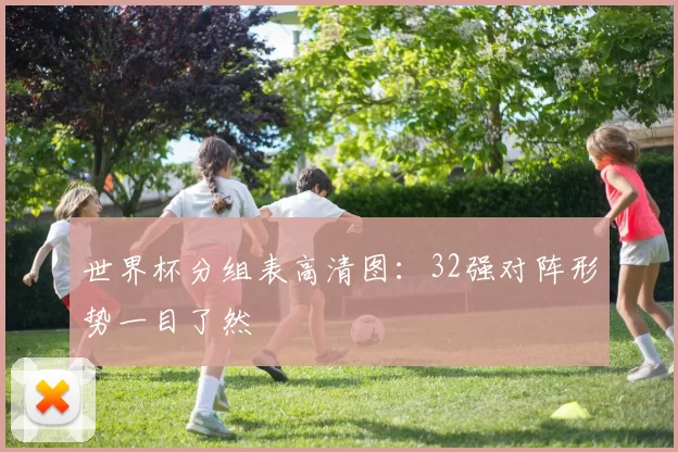 世界杯分组表高清图：32强对阵形势一目了然