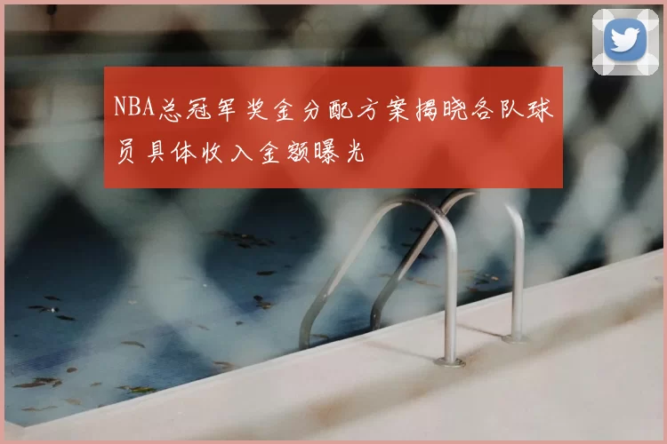 NBA总冠军奖金分配方案揭晓各队球员具体收入金额曝光