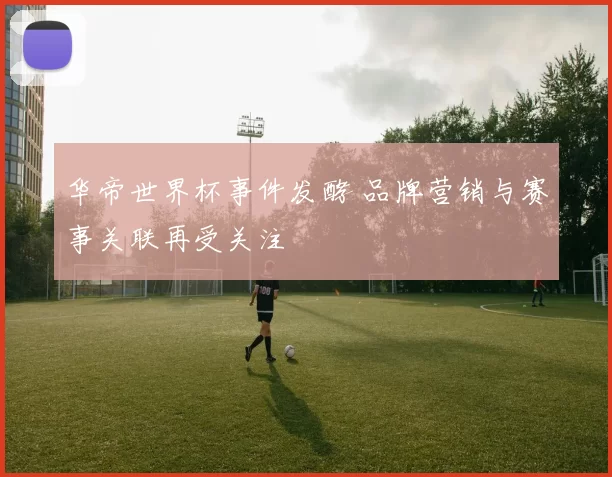 华帝世界杯事件发酵 品牌营销与赛事关联再受关注
