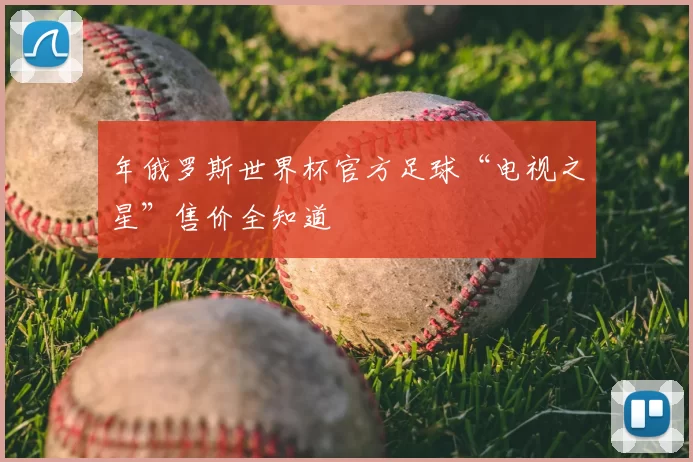 年俄罗斯世界杯官方足球“电视之星”售价全知道