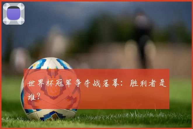 世界杯冠军争夺战落幕：胜利者是谁？