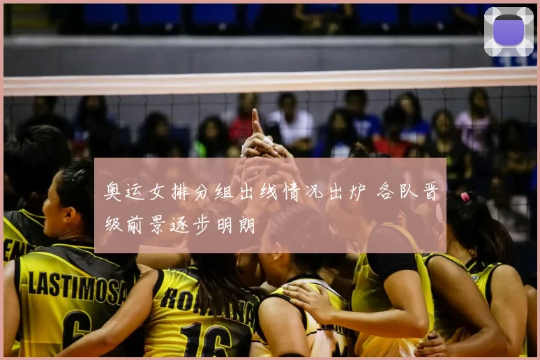 奥运女排分组出线情况出炉 各队晋级前景逐步明朗
